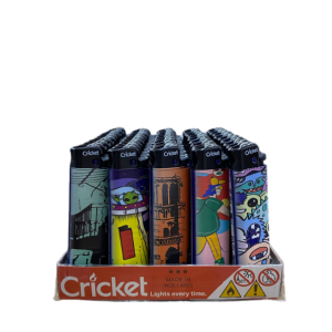 Cricket Taşlı Baskılı Çakmak