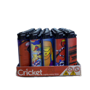 Cricket Taşlı Baskılı Çakmak