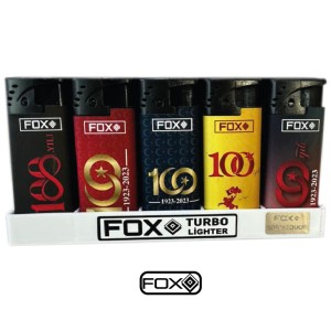 Fox Turbo Baskılı Çakmak