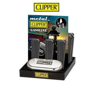 Clipper Benzinli Metal Çakmak Matt Black MG-106