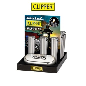 Clipper Benzinli Metal Çakmak Silver Matt MG-101