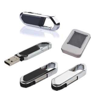 IL-7284 8 GB Metal Plastik Anahtarlık USB Bellek