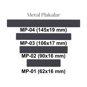 PL-0 Metal Plaka ( 90 x 17 mm )