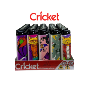 Cricket Taşlı Baskılı Çakmak