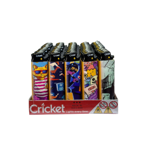 Cricket Taşlı Baskılı Çakmak