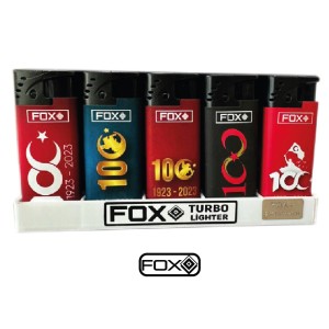 Fox Turbo Baskılı Çakmak