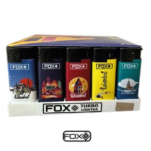 Fox Turbo Baskılı Çakmak