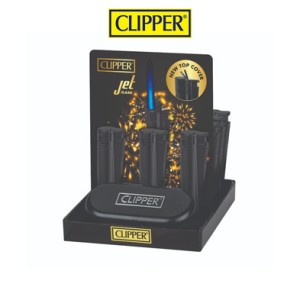 Clipper Jet Metal Çakmak Matt Black MJ-106