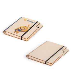 IL-6220 Ahşap Defter 13*21 Ay Model